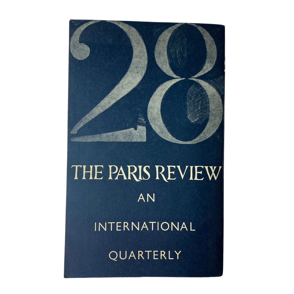 Cover of The Paris Review Magazine, Summer-Fall 1962, showing the issue number 28 and its title. An international quarterly published with highlights on significant literary figures.