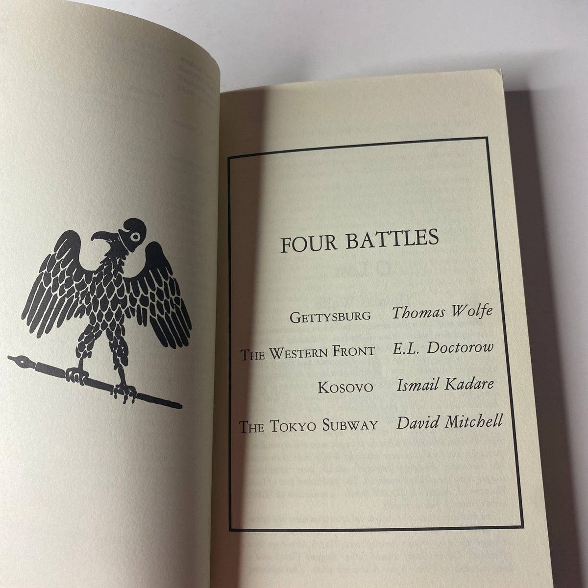 Interior page of The Paris Review Magazine Winter 1999-2000 No. 153 displaying the artistic illustration and list of featured authors.
