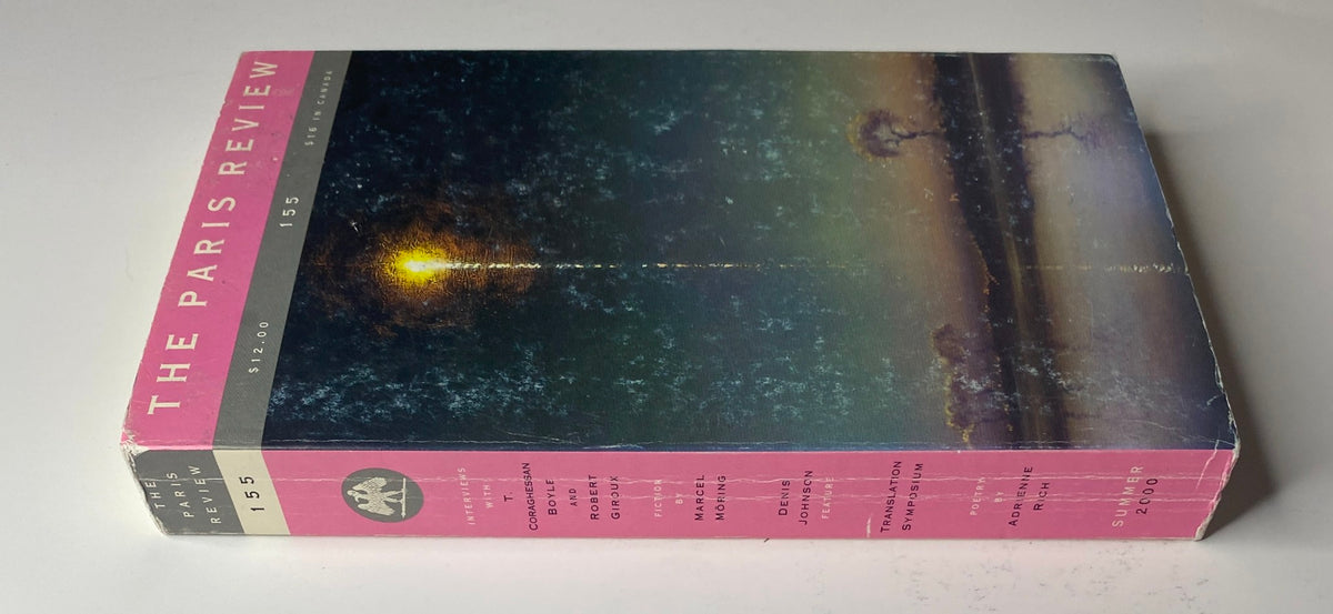 Cover of The Paris Review Magazine, Summer 2000, No. 155 featuring a vivid painting, showcasing its title prominently.