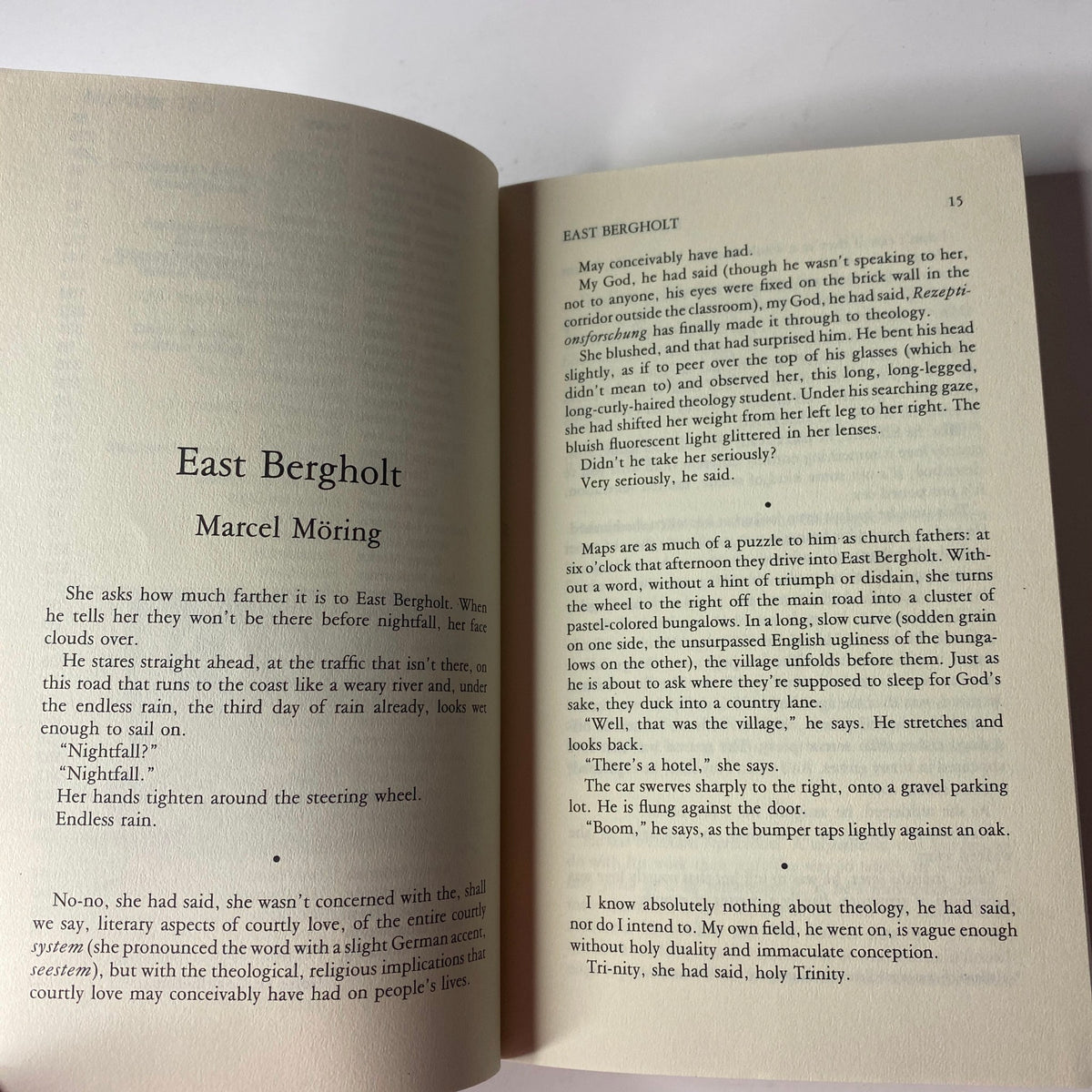 Excerpt from the fiction section of The Paris Review Magazine, Summer 2000, No. 155 featuring the story 'East Bergholt' by Marcel Möring.
