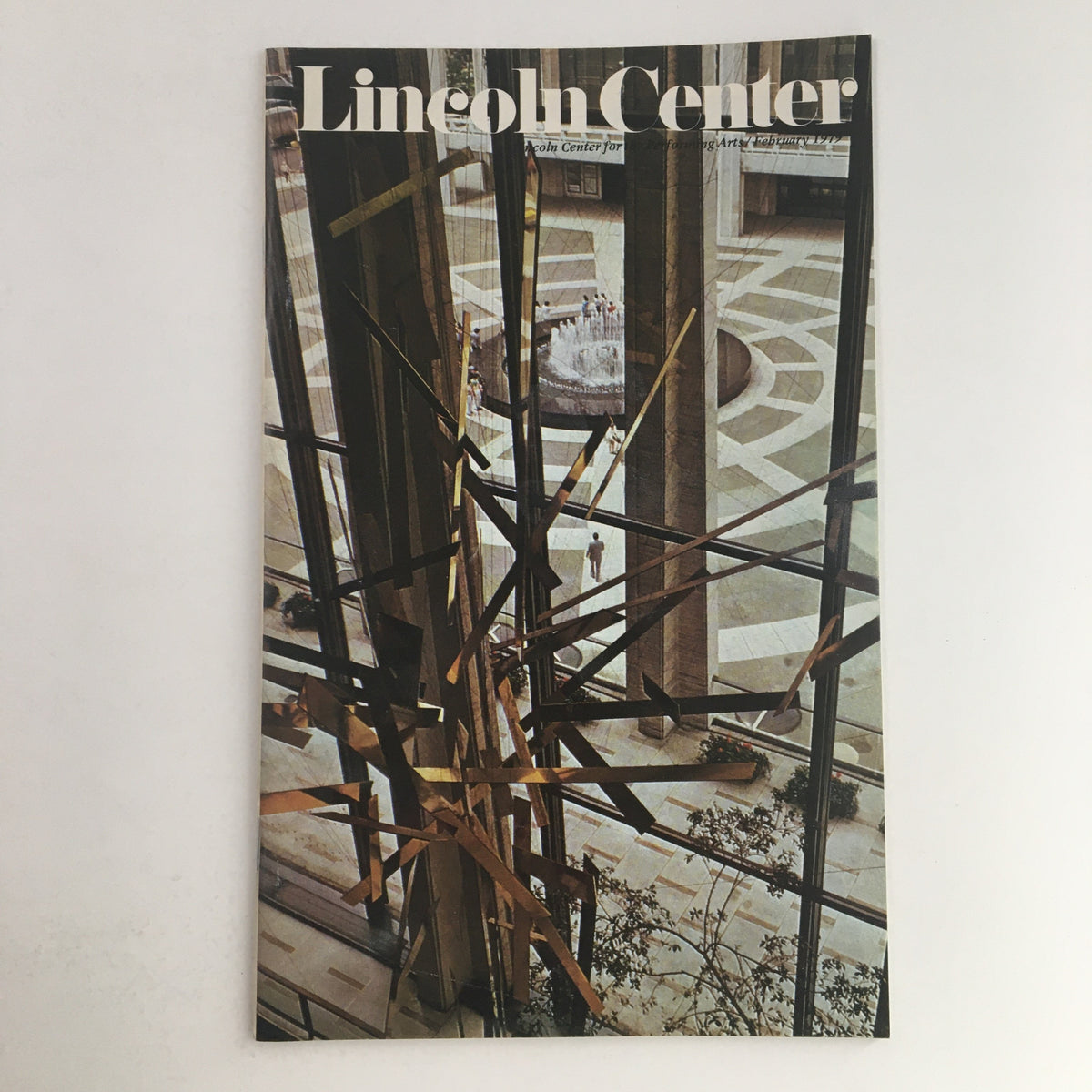 1979 Stagebill Lincoln Center publication featuring a modern design and architectural elements, showcasing the venue where 'The Russians Are Coming' is presented.