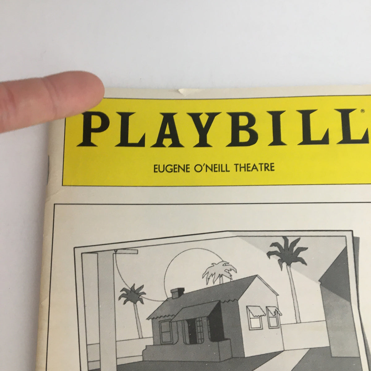 Cover of the 1980 Playbill for I Ought To Be In Pictures at the Eugene O'Neill Theatre featuring a simplistic design with palm trees.