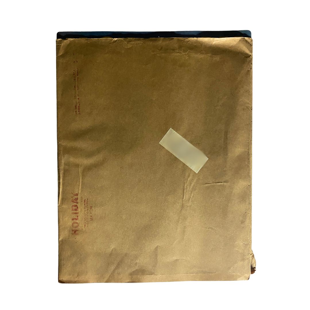 Back cover of the March 1967 VTG Holiday Magazine sealed in protective cover, preserving the historic content.