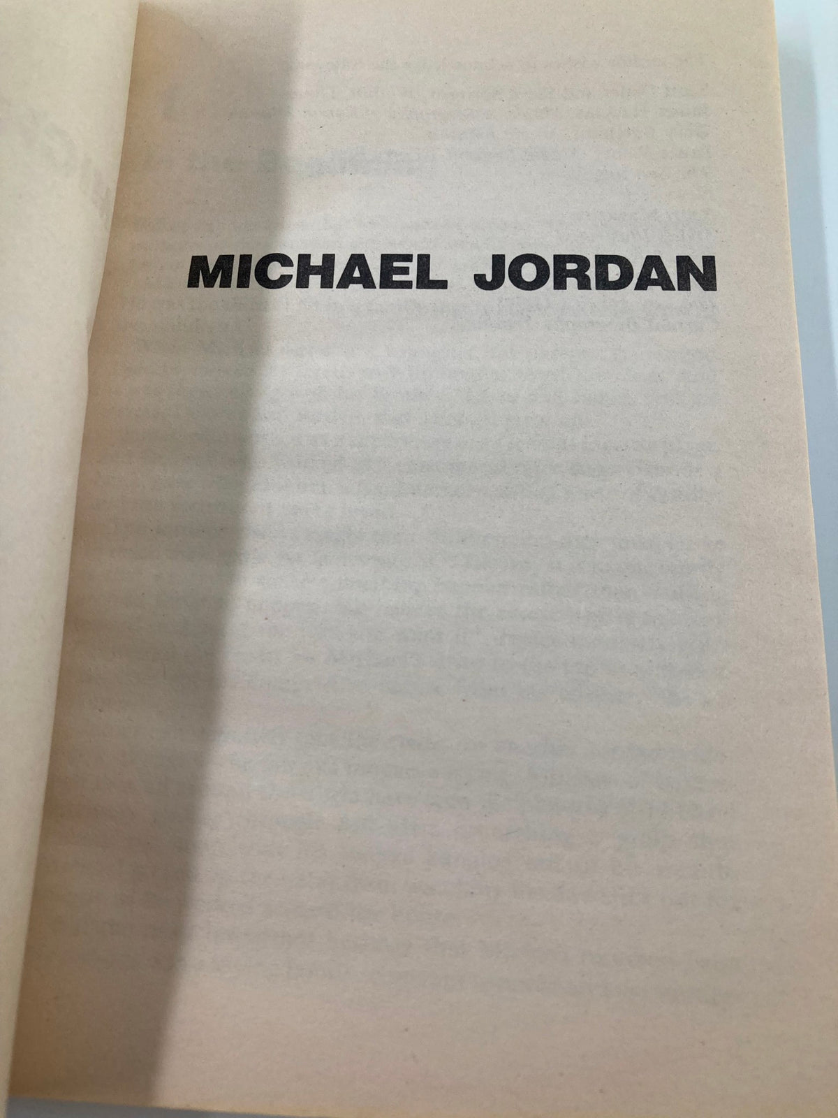 Title page of '1991 Superstars Michael Jordan and Magic Johnson by Richard J. Brenner', prominently displaying 'MICHAEL JORDAN'.