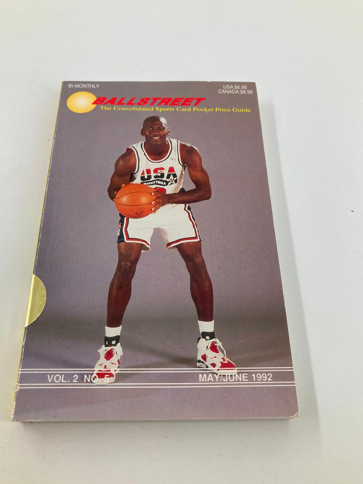 Ballstreet Magazine Vol 2 No. 5 May 1992 with an iconic image of Michael Jordan, celebrating the Dream Team era in basketball.
