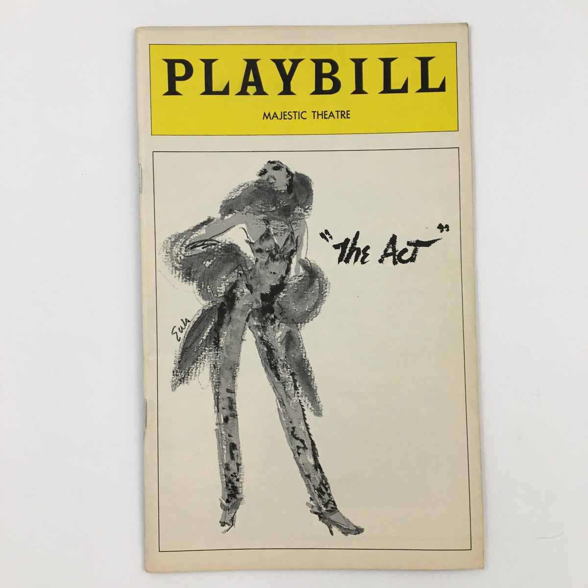 1978 Playbill for The Act Musical featuring a striking artistic cover illustration of a performer in glamorous attire.