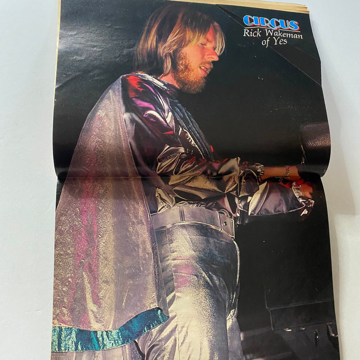 Inside page of VTG Circus Magazine October 17, 1978, featuring Rick Wakeman of Yes in performance, highlighting the vibrant music scene of the 1970s.