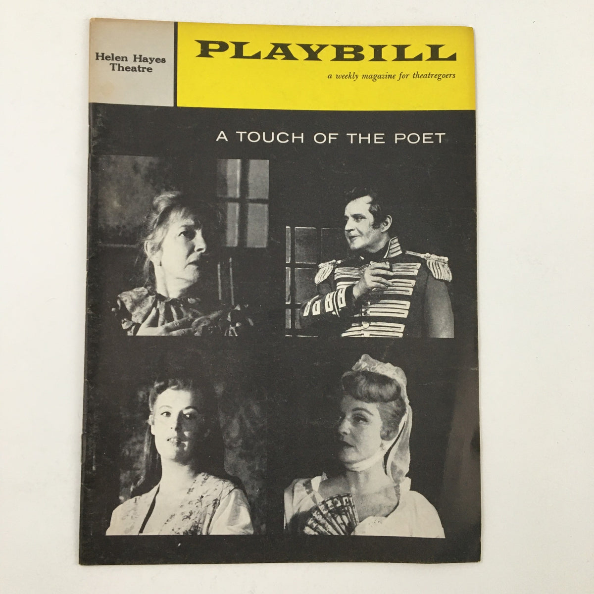 1959 Playbill Helen Hayes Theatre featuring the production 'A Touch of the Poet', showcasing images of cast members.