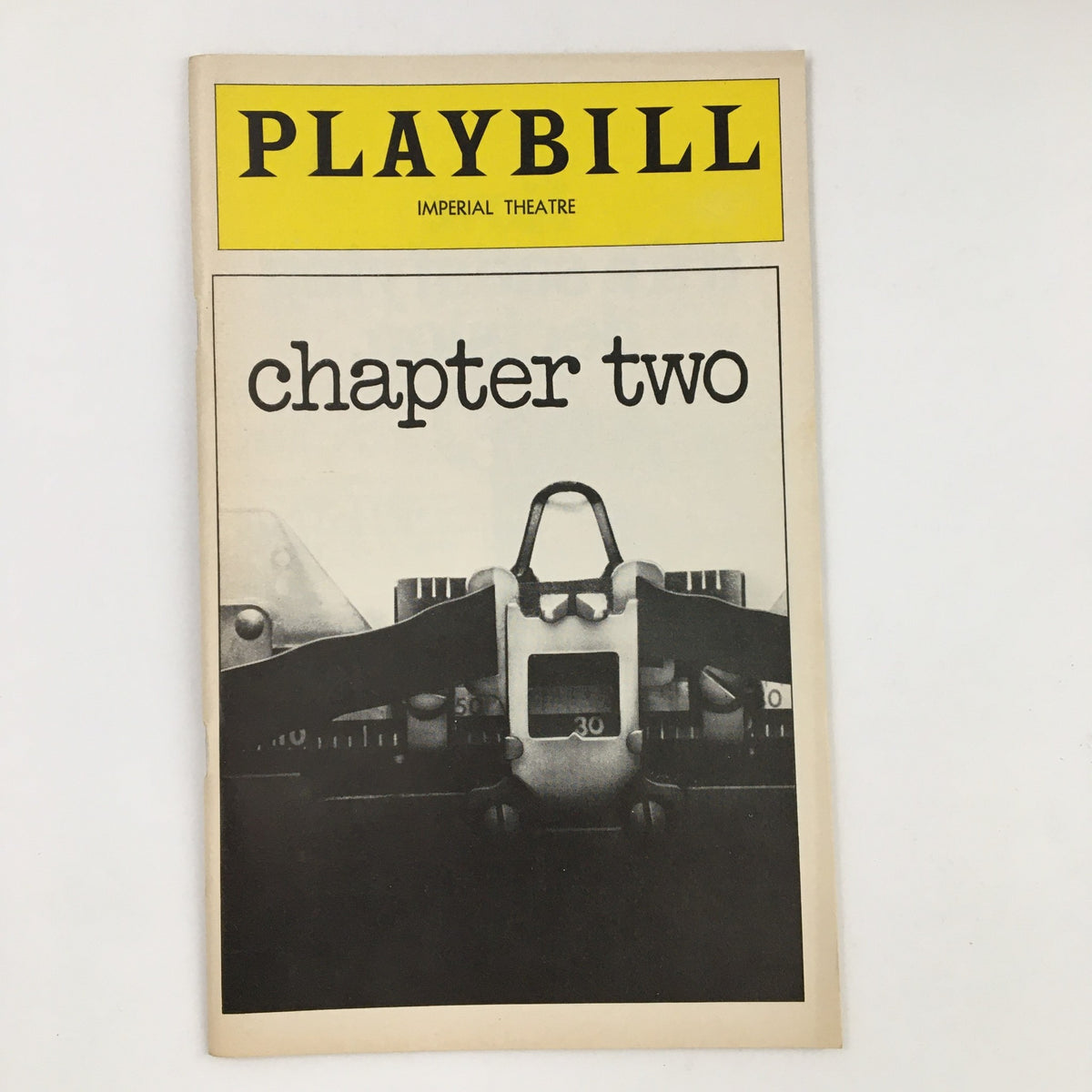 1978 Playbill for Chapter Two at the Imperial Theatre featuring a typewriter image on the cover.