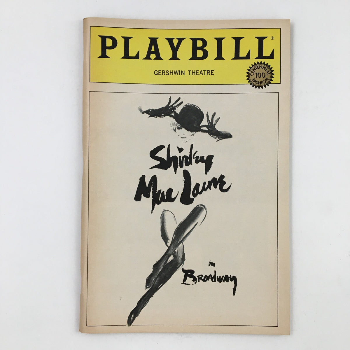 1984 Playbill featuring Shirley MacLaine on Broadway at Gershwin Theatre, showcasing iconic cover art.