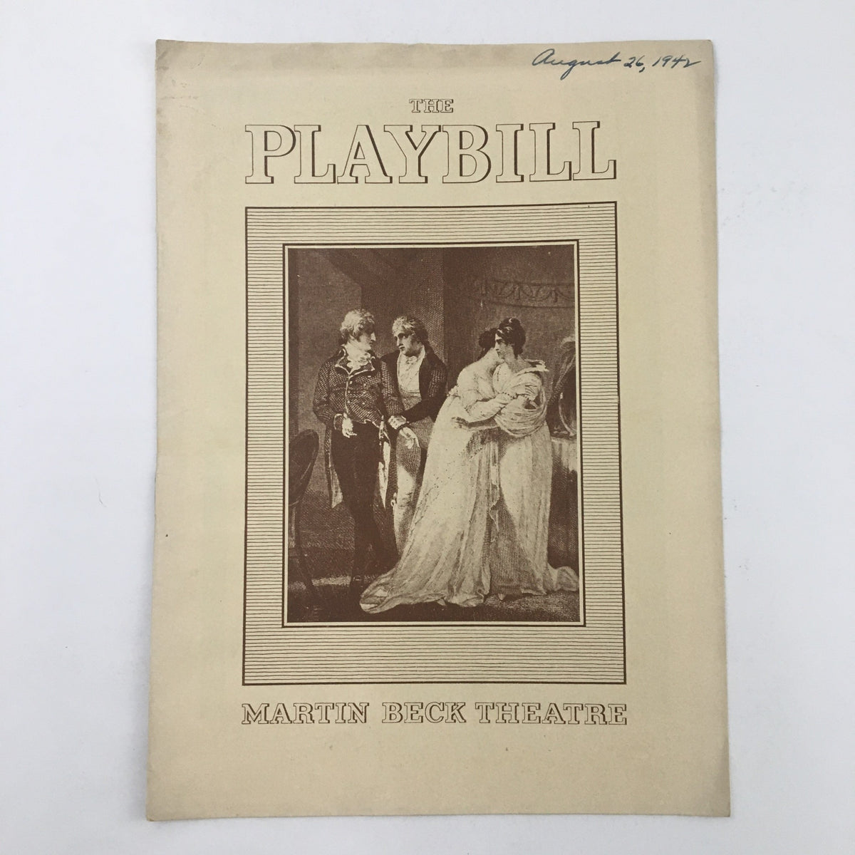 1942 Playbill for My Sister Eileen at the Martin Beck Theatre showcasing a vintage cover with illustrations. This item represents classic Broadway history.