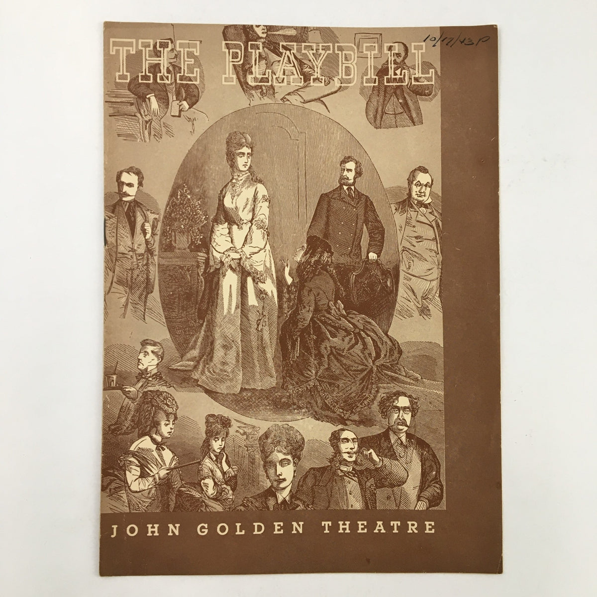1943 Playbill from John Golden Theatre featuring vintage cover artwork and title 'The Playbill'.