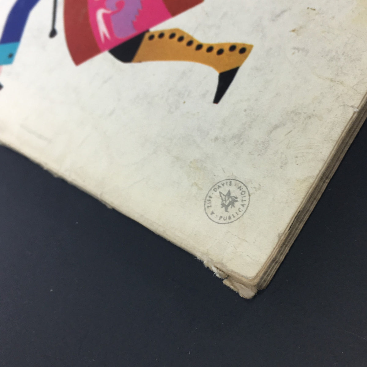 Close-up of the bottom corner of the VTG HiFi Stereo Review Magazine July 1963 cover, showcasing minor wear and the publication's logo.