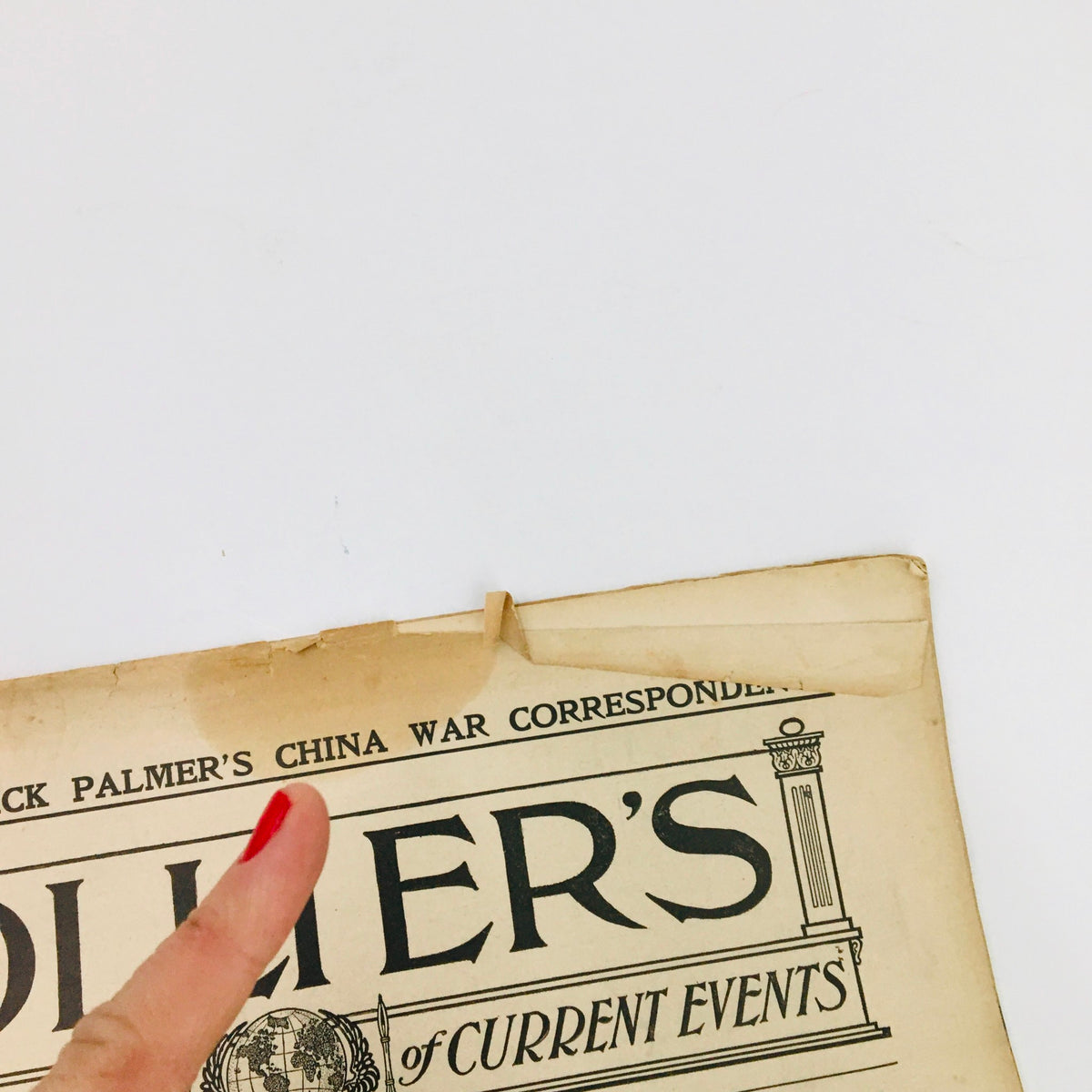 Close-up of the title section from Collier's Weekly August 4 1900 Vol 25 #18, highlighting the focus on The War in China.
