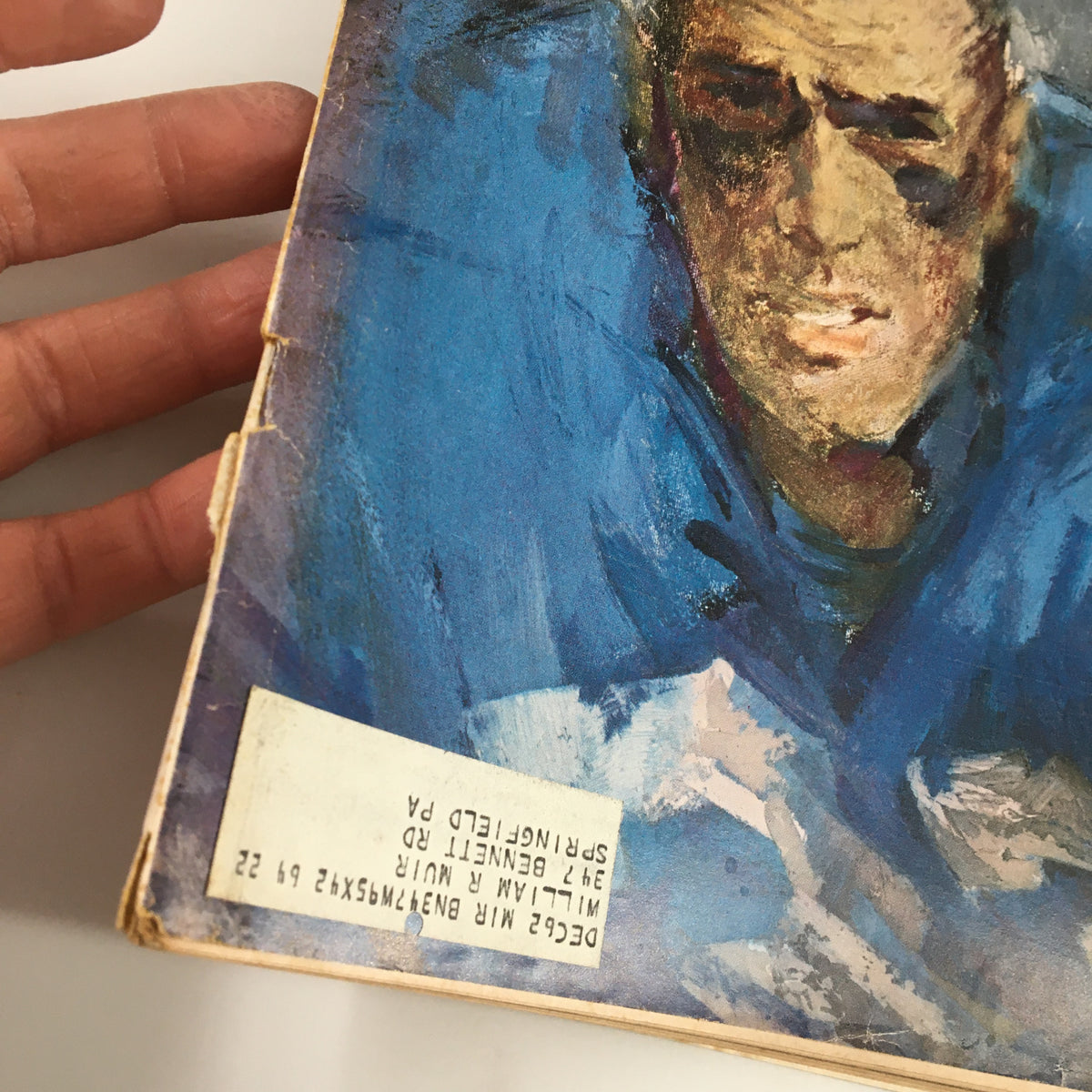 Close-up view of the Sports Illustrated cover dated November 19, 1962, showcasing Nick Pietrosante of the Lions, displaying the magazine's vintage condition and printed label.