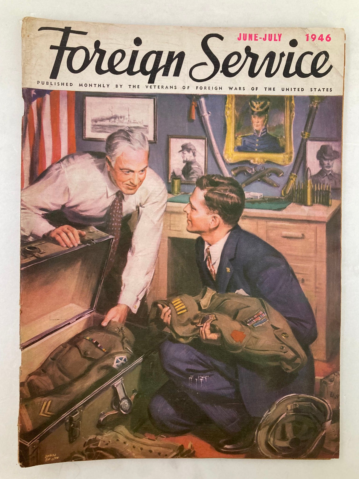Vintage Foreign Service Magazine June 1946 Vol 33 #10 Father and Son Moments