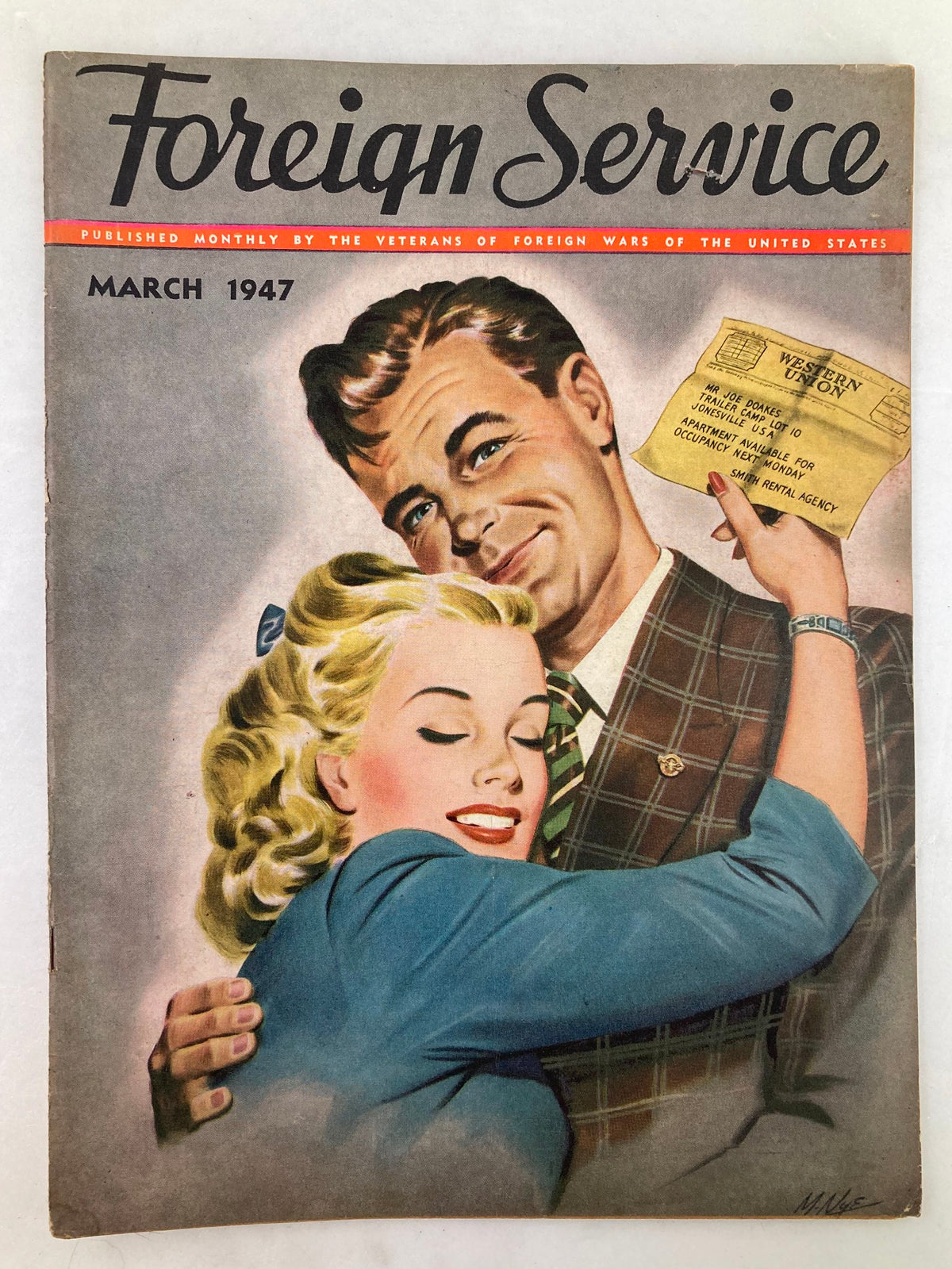 Vintage Foreign Service Magazine March 1947 Vol 34 #7 One Soldier's Plan