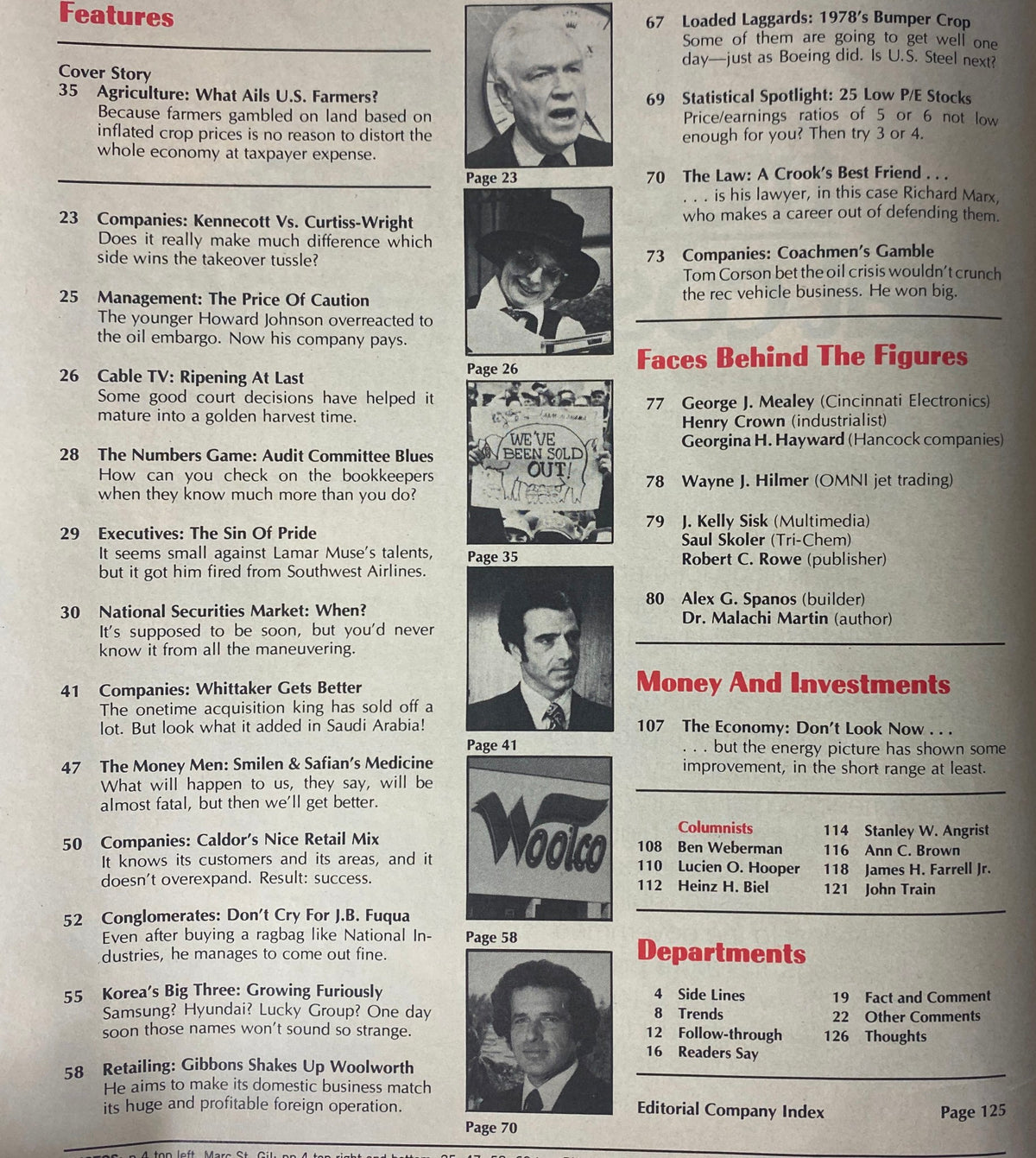 Forbes Magazine May 1, 1978 Agriculture: What Ails U.S. Farmers? VG