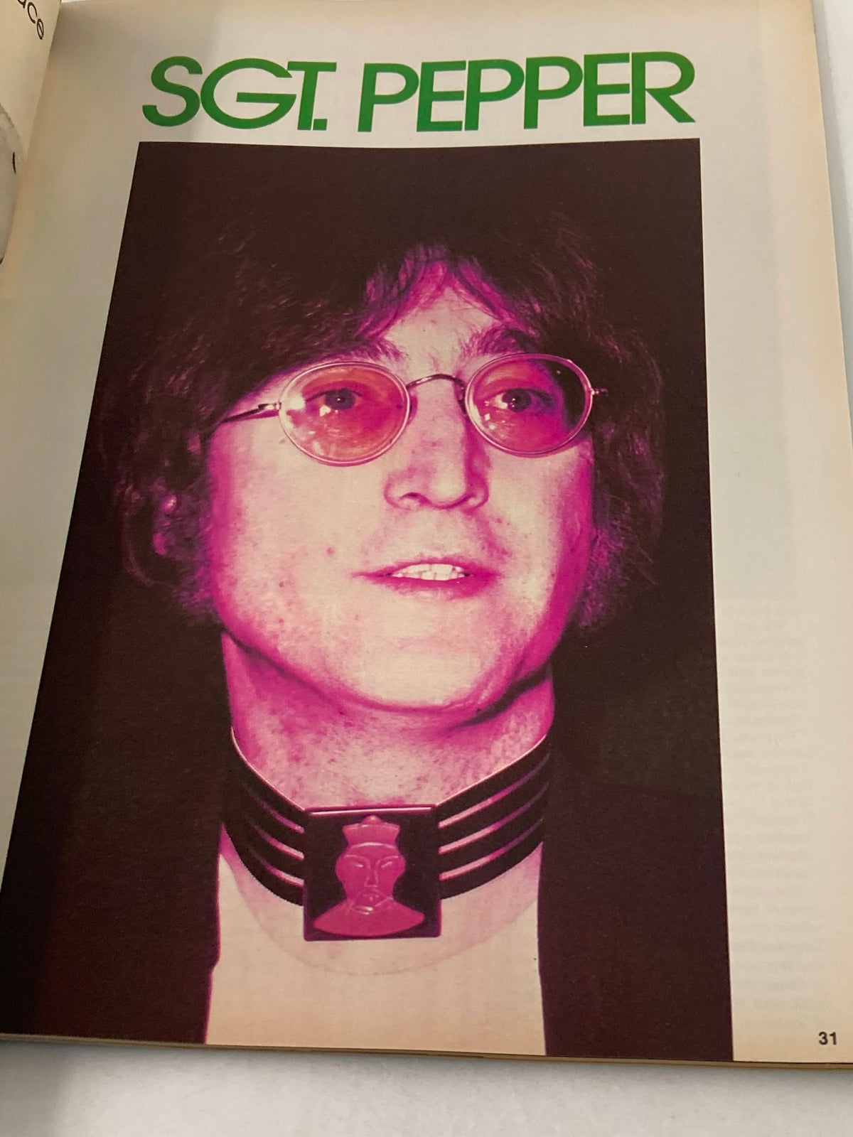 Cover image of the 1981 The Beatles' John Lennon 1940-1980 A Memorial Album featuring John Lennon in a vibrant style.