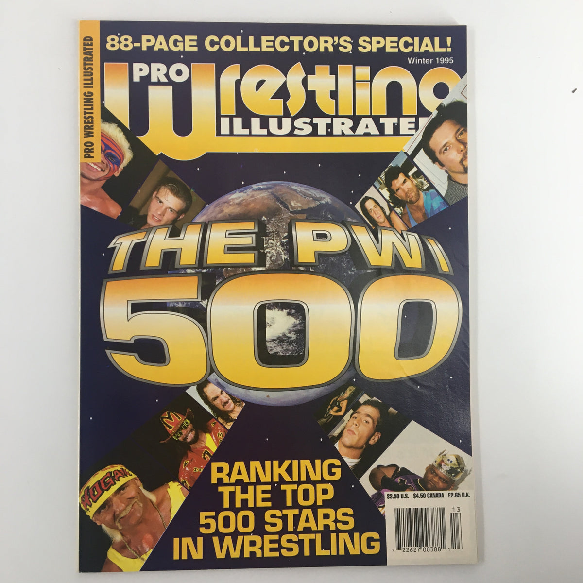 Cover of Pro Wrestling Illustrated Winter 1995 featuring Hulk Hogan and the headline 'The PWI 500' ranking the top 500 stars in wrestling.