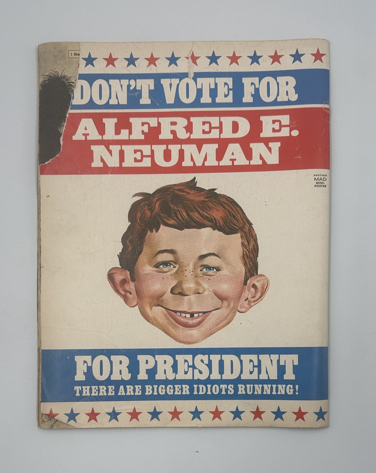 Cover of MAD Magazine No. 187, December 1976, featuring Alfred E. Neuman with the slogan 'Don't Vote for Alfred E. Neuman for President – There Are Bigger Idiots Running!'
