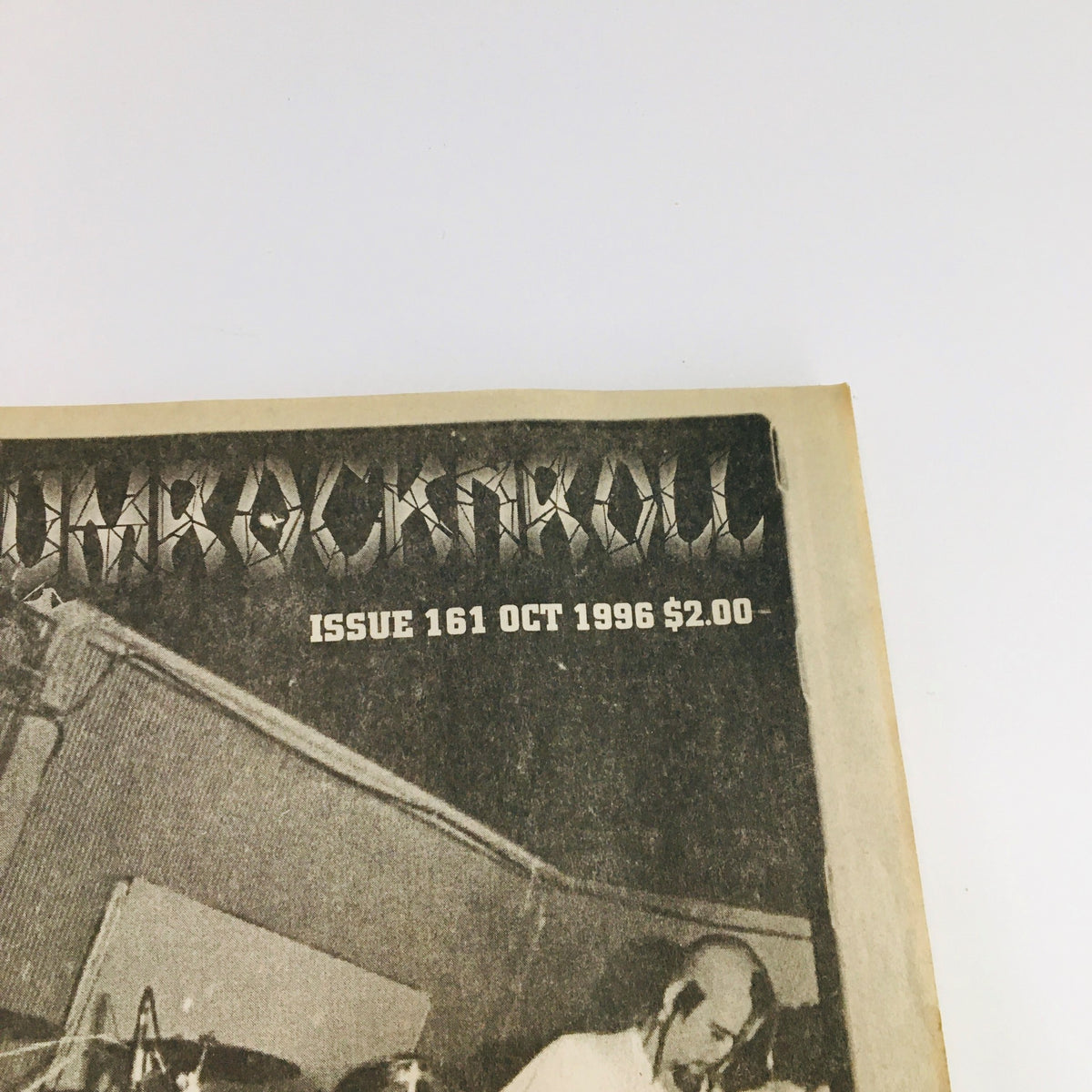 Cover of Maximum RocknRoll Magazine October 1996 #161 featuring bold title and the issue date, showcasing punk culture.