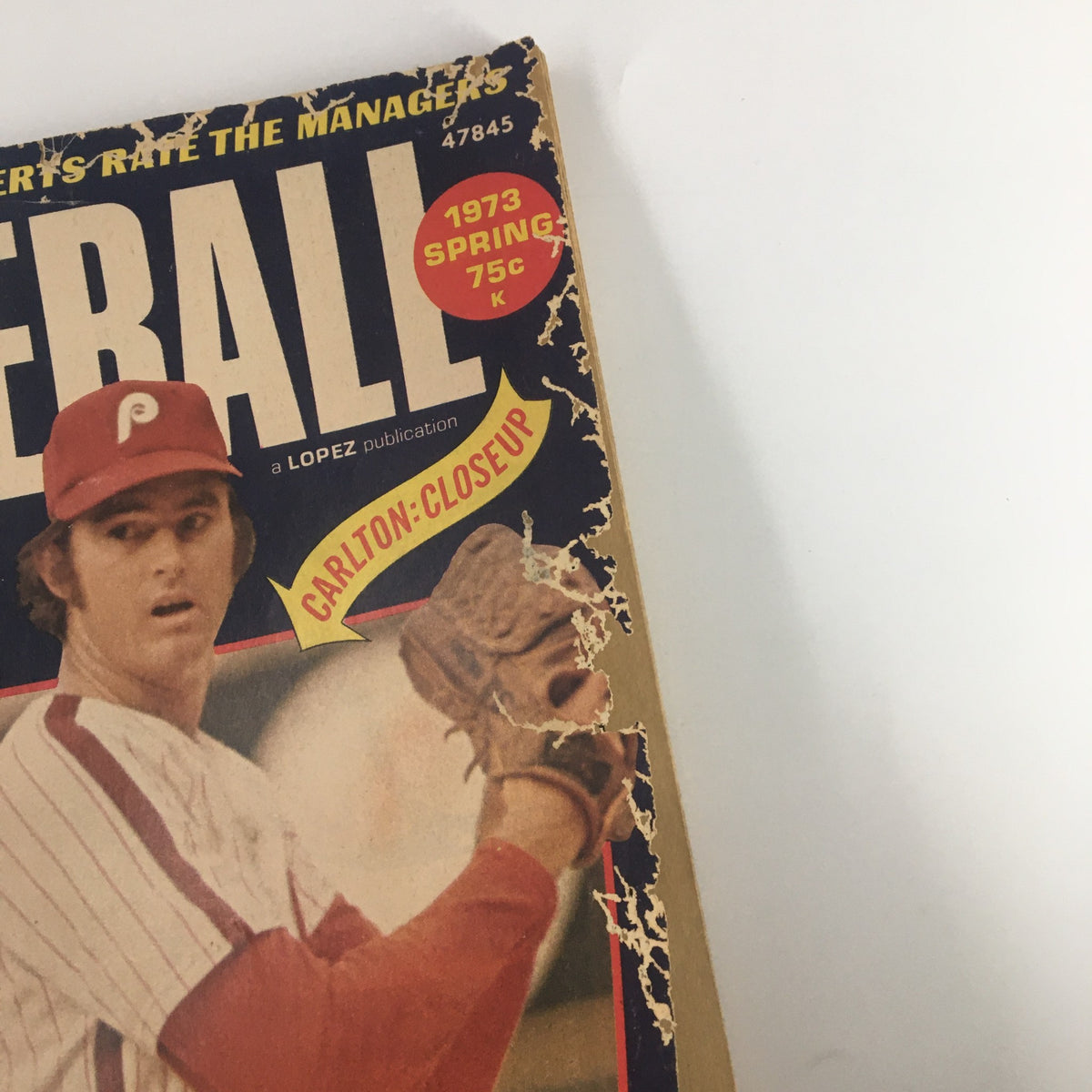 Vintage Baseball Magazine Spring 1973 Steve Carlton & Billy Williams No Label