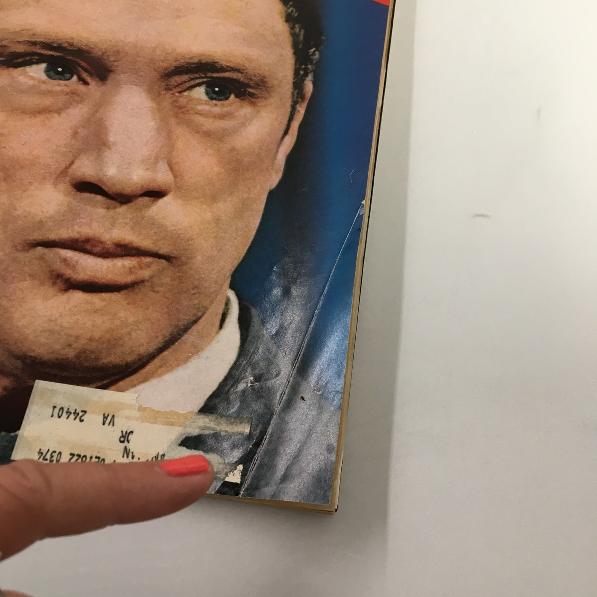 Close-up view of the cover of the November 2, 1970, Vintage Newsweek magazine showcasing Prime Minister Pierre Elliott Trudeau with a visible price tag.