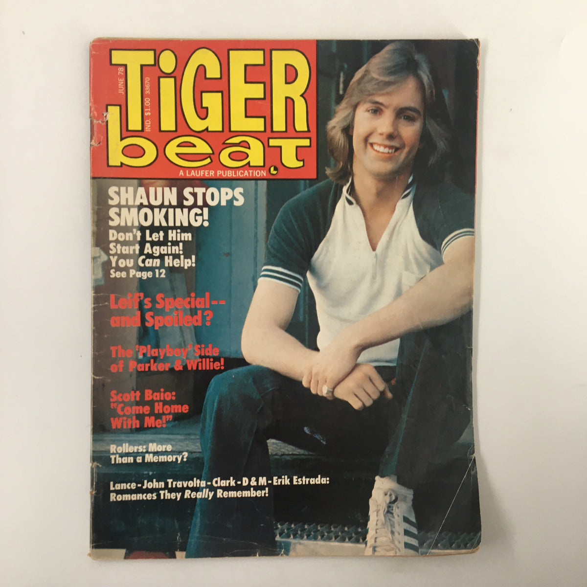 Vintage Tiger Beat Magazine June 1978 Shaun Cassidy Stops Smoking No Label