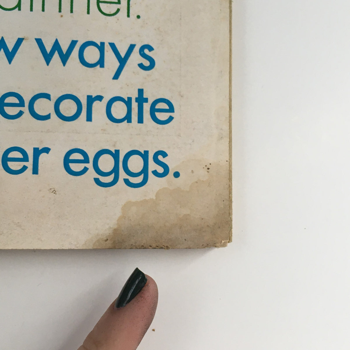 Close-up of the Family Circle Magazine April 1966 highlighting spring hair styles and decorative ideas for Easter eggs, showcasing vintage design elements that reflect the era's aesthetic.