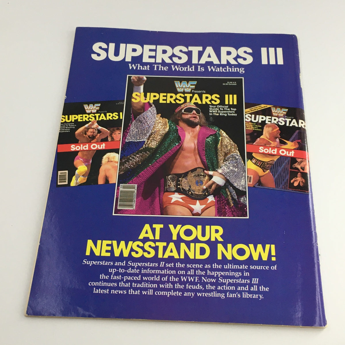 WWF Magazine November 1988 featuring Randy Savage on the cover, promoting Superstars III and emphasizing its status as a must-read for wrestling fans.