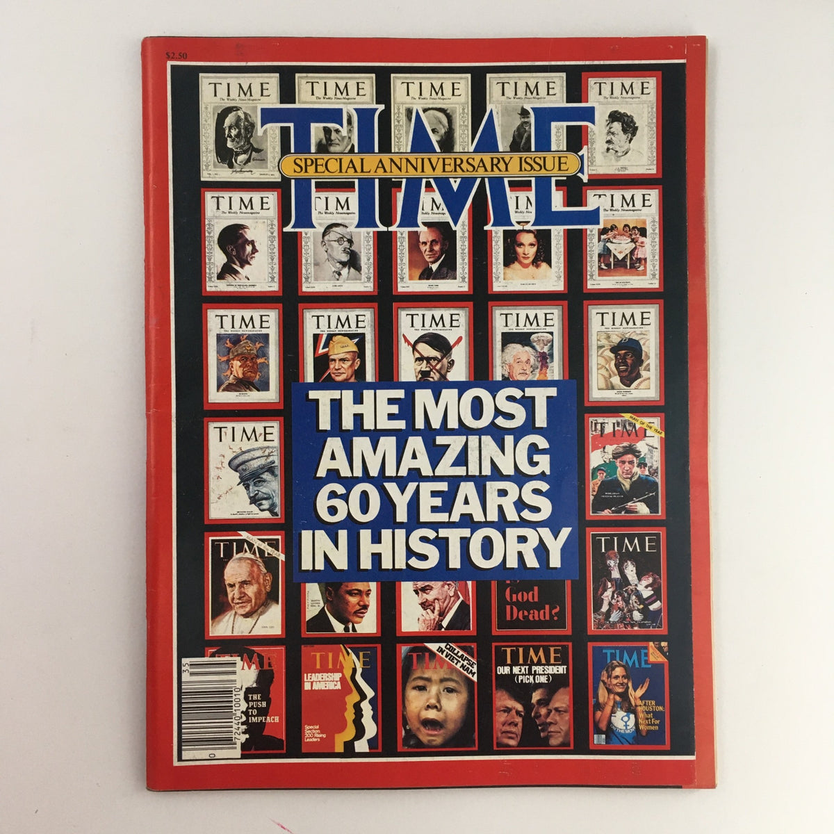 Cover of Time Magazine 1983 Special Issue: The Most Amazing 60 Years in History featuring a collage of past covers and notable figures, celebrating six decades of significant events and cultural milestones.