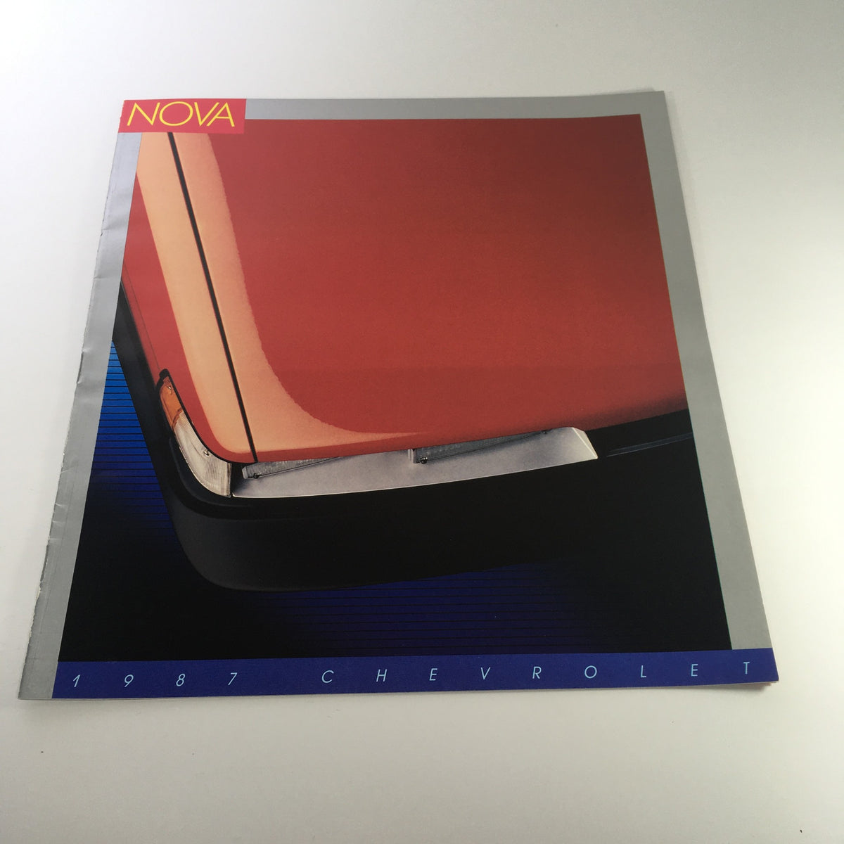 1987 Chevrolet Nova Dealership Brochure showcasing the design and features of the car.