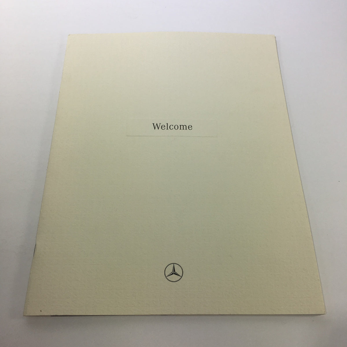Cover page of the 1995 Mercedes-Benz C-Class Information Dealership Car Auto Brochure Catalog with the word 'Welcome' printed on it.