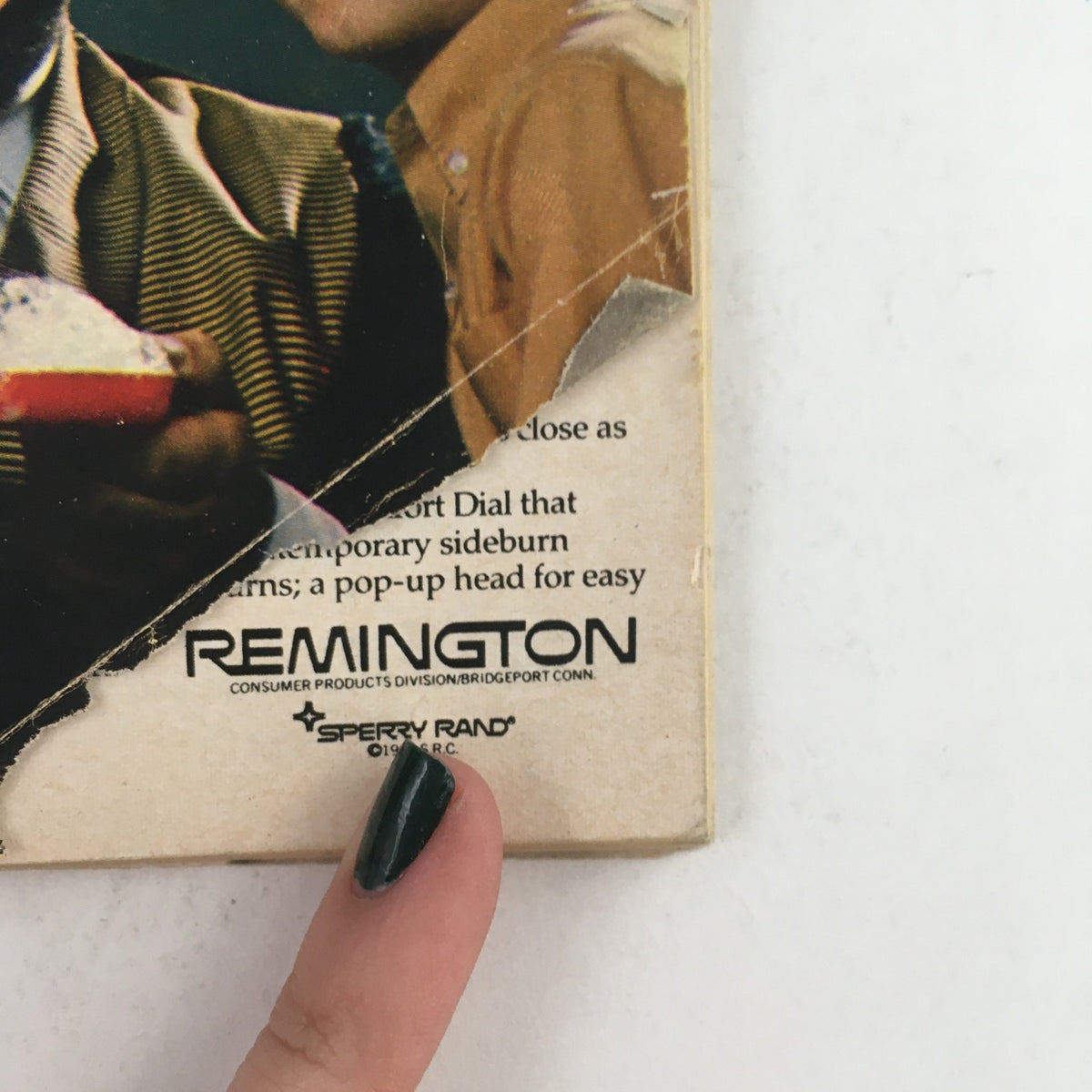 Close-up of the back cover of TV Guide May 31 1969 #844, featuring a Remington advertisement, illustrating vintage marketing from the era.