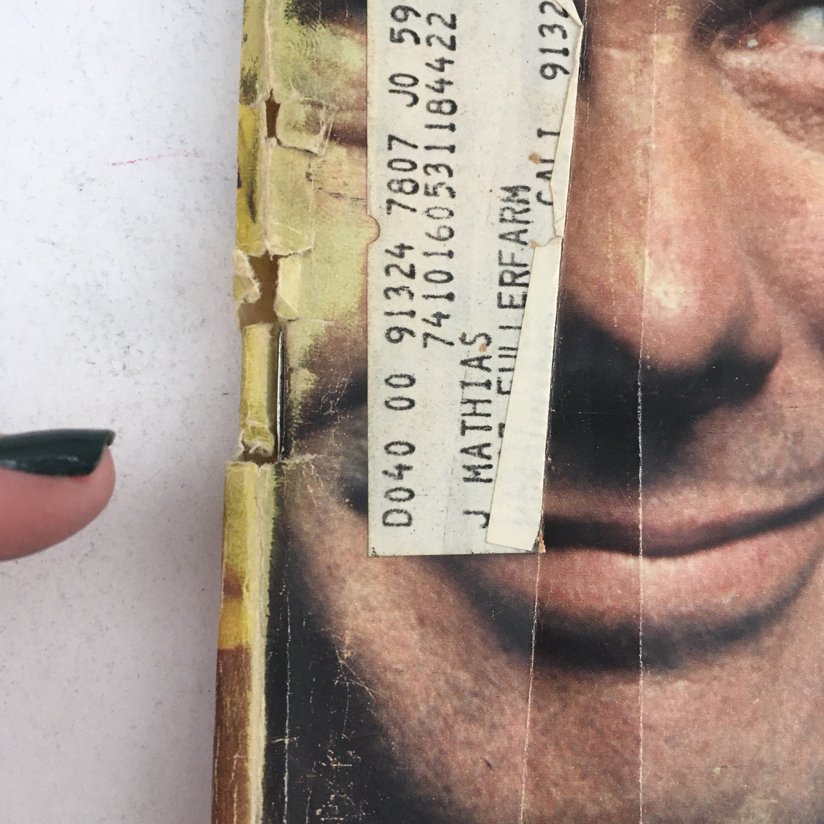 Address label on the spine of the TV Guide October 14 1967 issue number 759 showcasing its historical context.