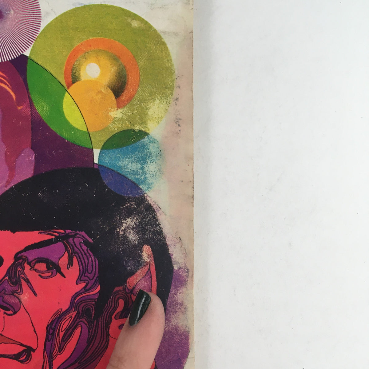 Cover art of TV Guide November 18, 1967 #764 featuring an iconic illustration of a character with colorful geometric shapes. This collectible magazine highlights William Shatner and Leonard Nimoy, a must-have for classic TV fans.