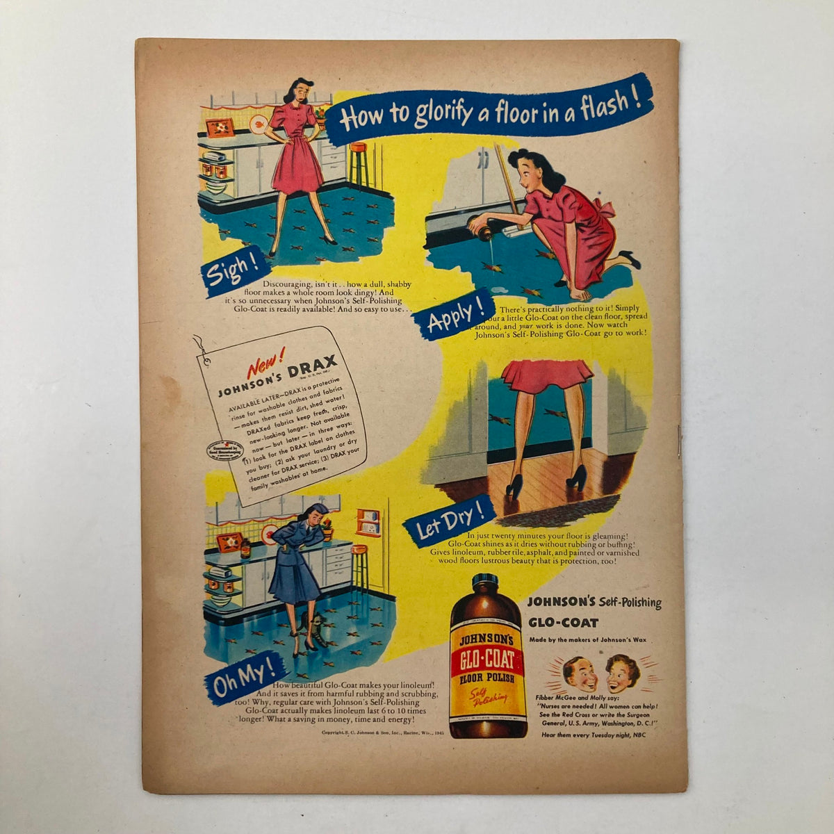 Vintage The Family Circle Magazine May 4 1945 Laundress to Captain Ankeny No Label