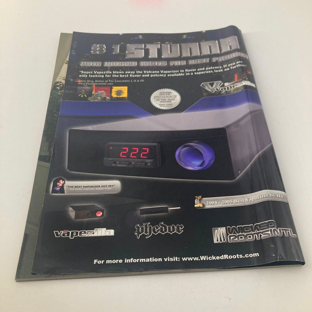 Advertisement page in High Times Magazine January 2007 highlighting the Volcano Vaporizer and other cannabis accessories.