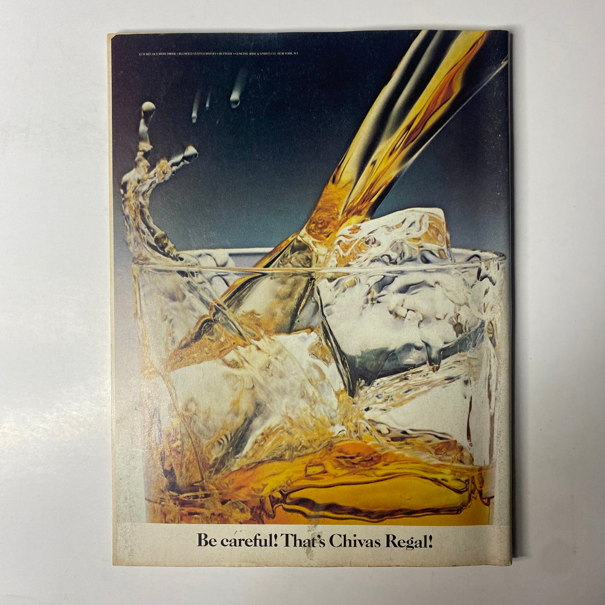 Back cover of Forbes Magazine September 28, 1981, displaying an advertisement for Chivas Regal whiskey.
