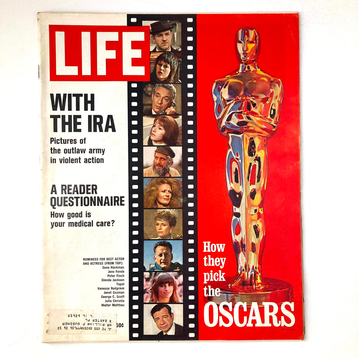Life Magazine April 7, 1982 Vol 72 No 13 Featuring Gene Hackman, Jane Fonda, Peter Finch