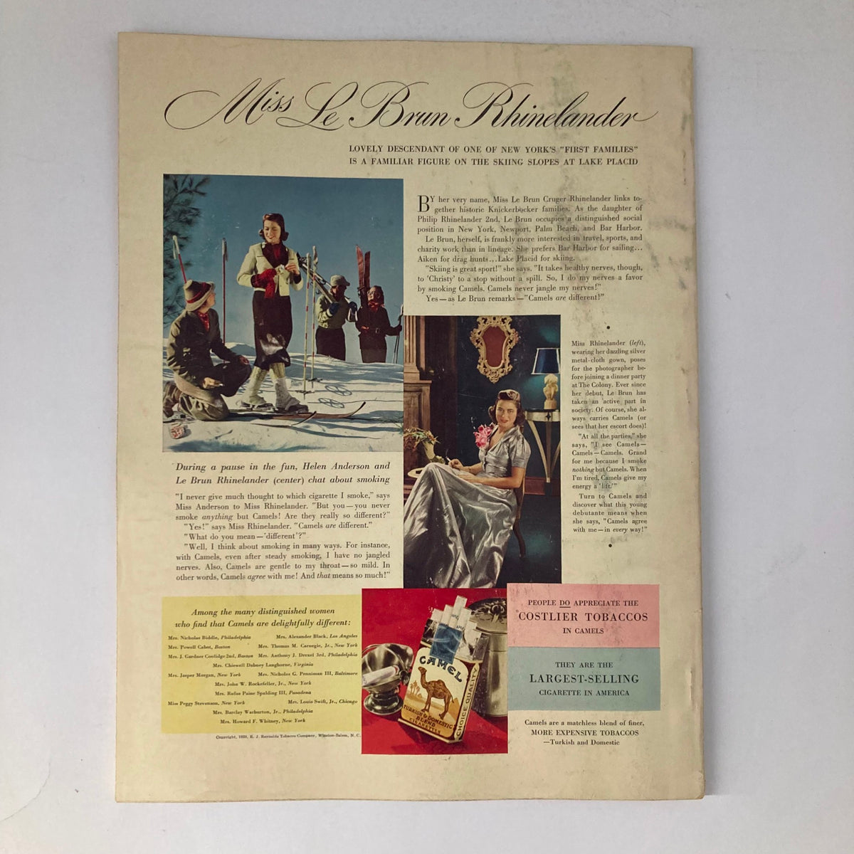 VTG Stage Magazine March 1938 featuring Beatrice Lillie, showcasing the charm of vintage theatrical advertising with a glamorous design.