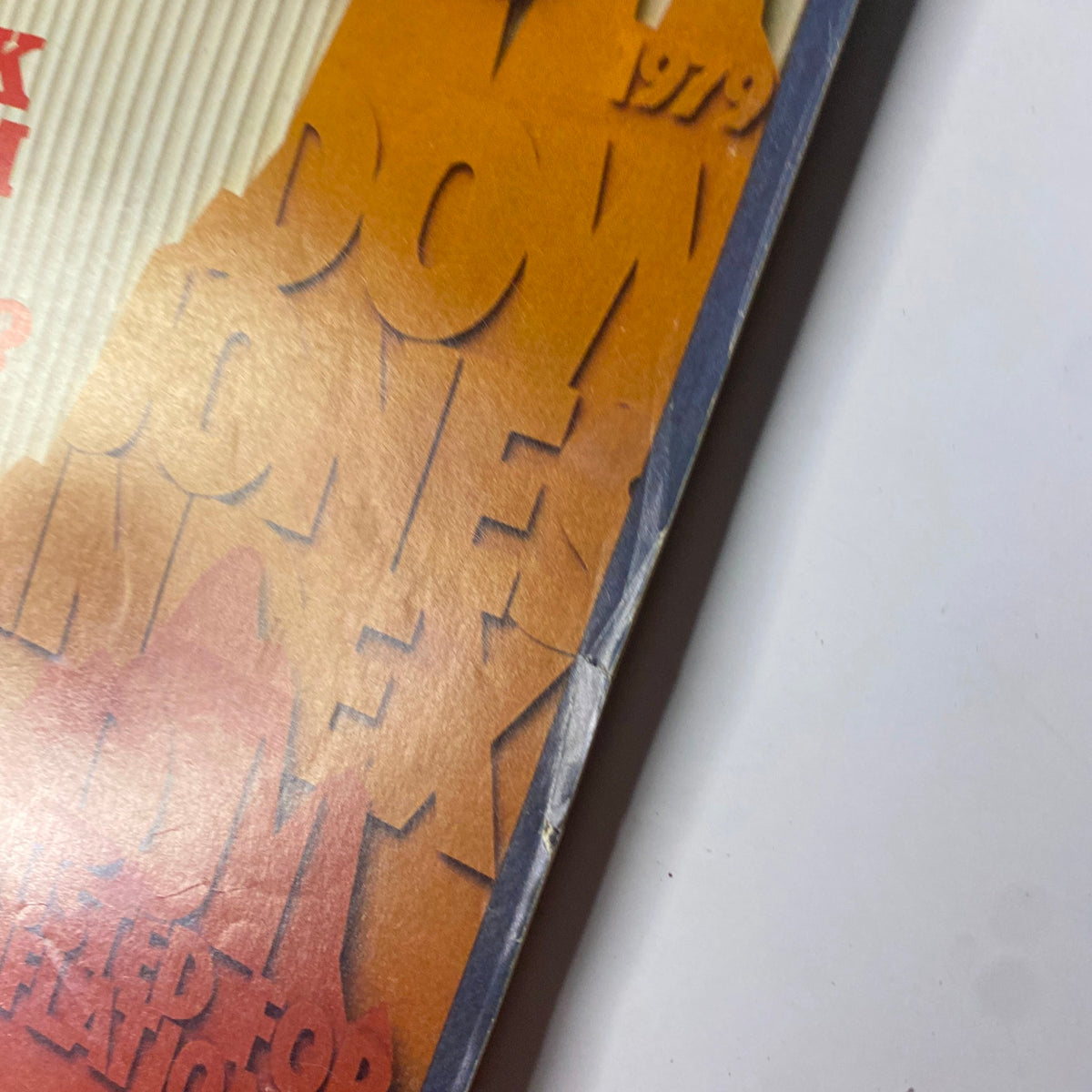 Close-up view of the cover text and design of Forbes Magazine dated September 17, 1979, emphasizing 'Dow Jones Index' and the publication year.