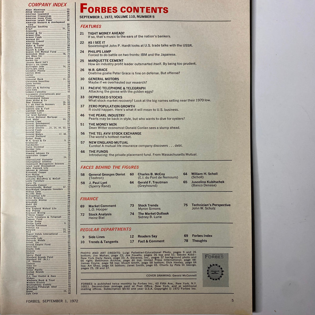 Forbes Magazine September 1, 1972 Where Have All The Babies Gone?