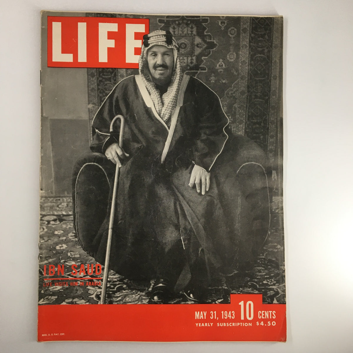 Life Magazine May 31 1943 King Ibn Saud of Saudi Arabia