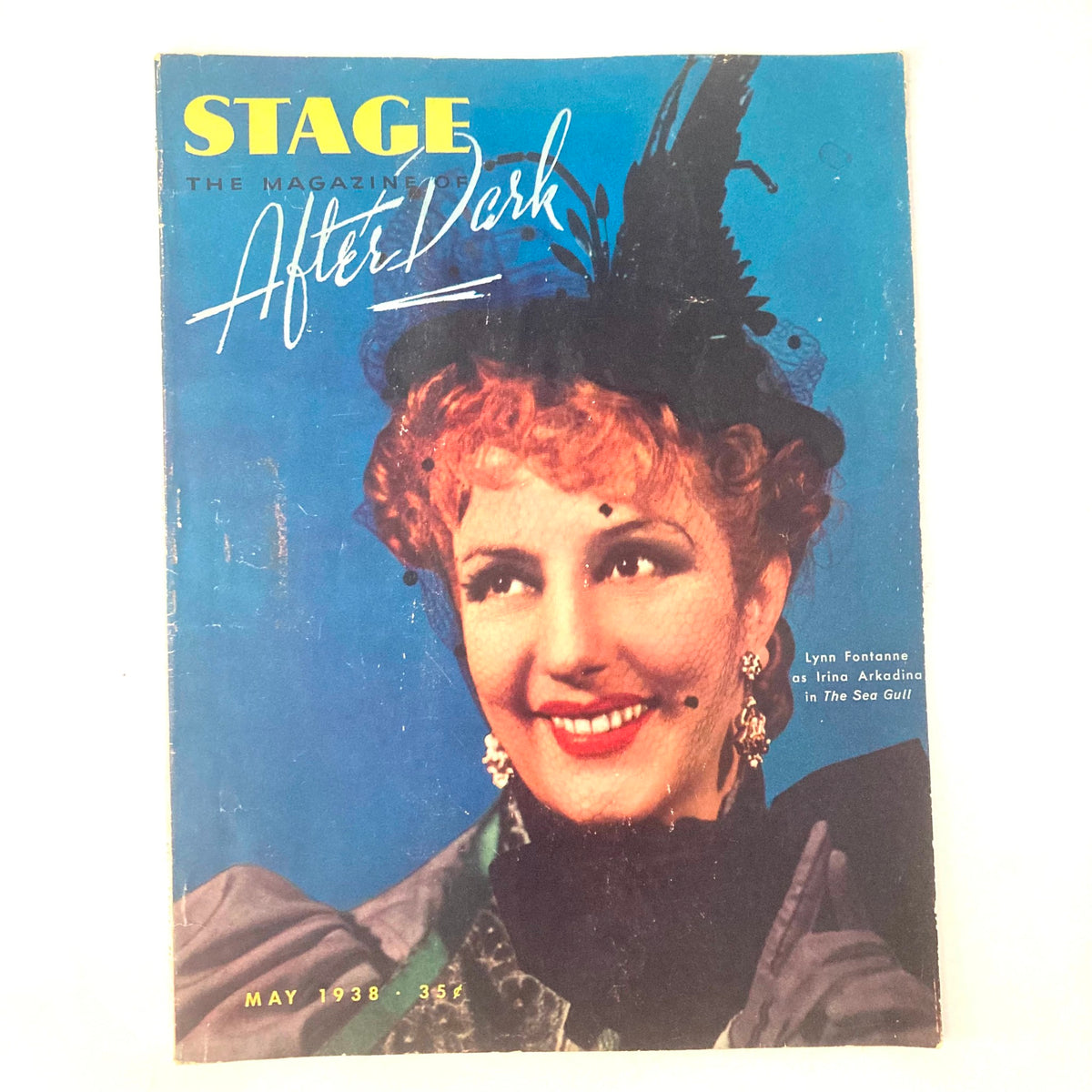 Vintage Stage Magazine May 1938 Lynn Fontanne as Irina Arkadina No Label