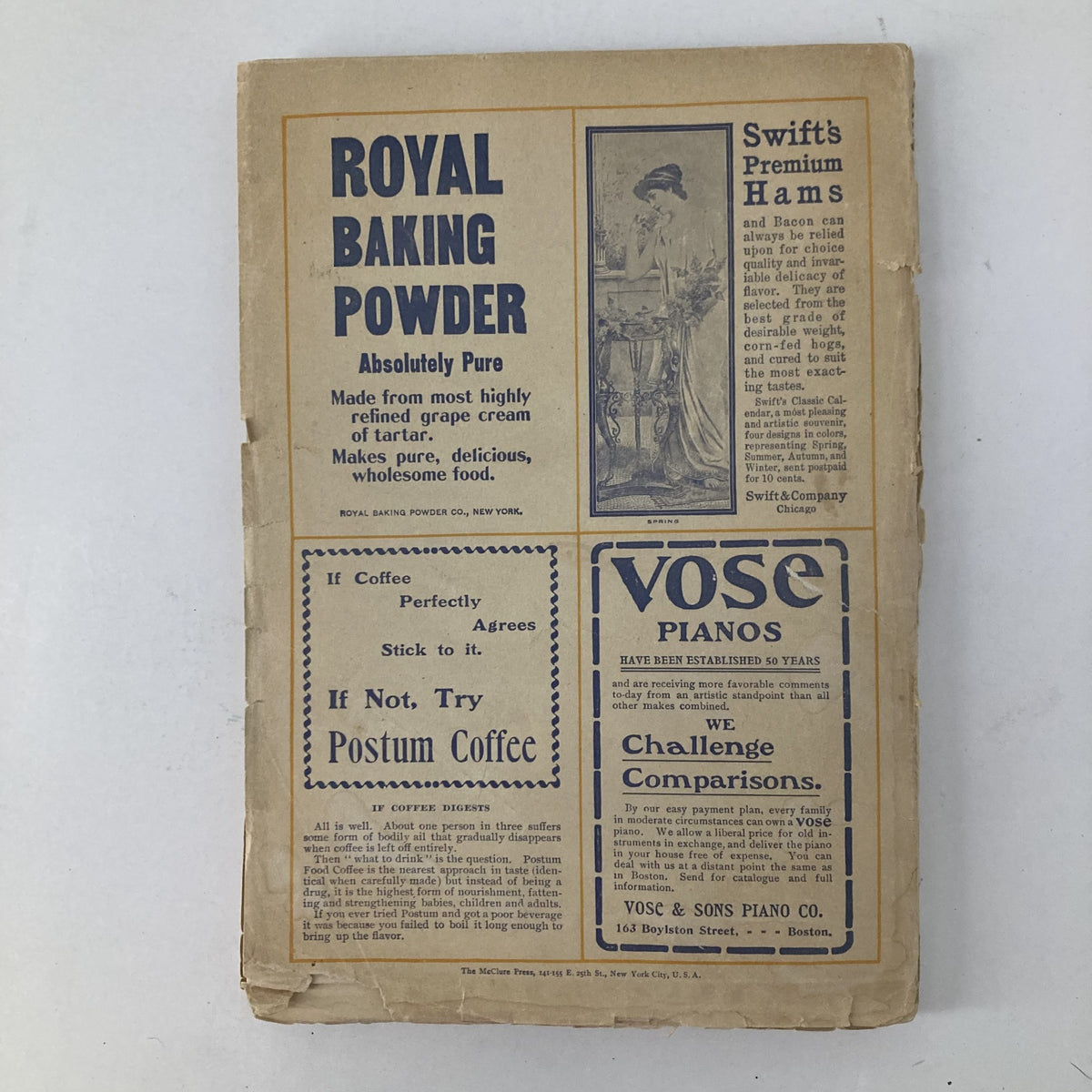 Vintage McLure's Magazine (MISSINGYEAR) Theodore Roosevelt with Portrait No Label