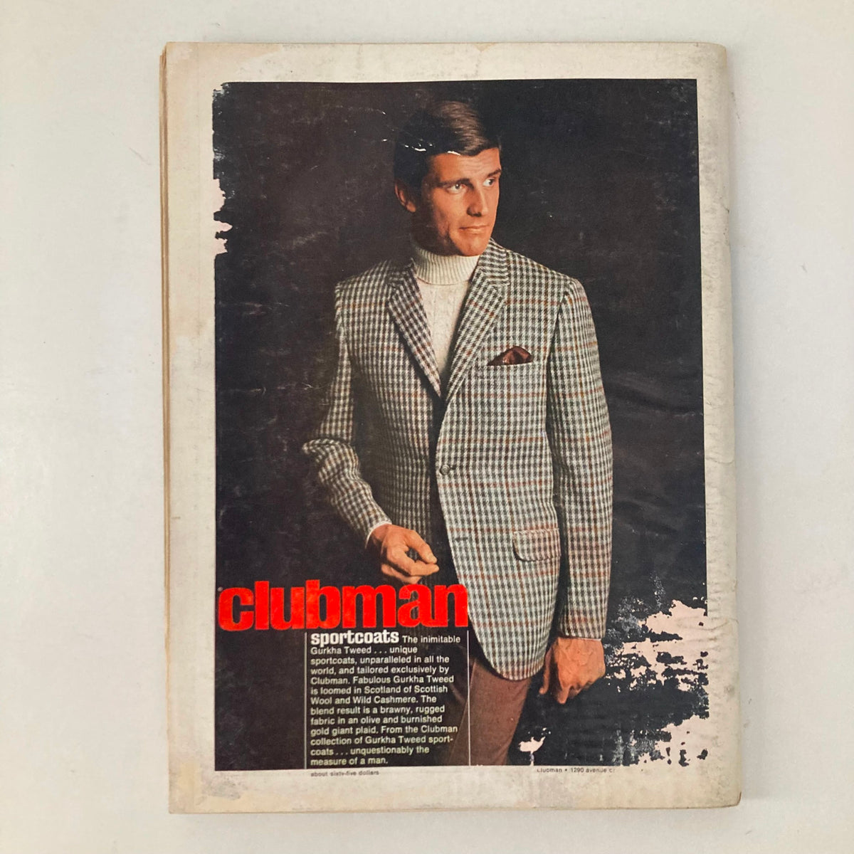 Vintage Playboy Magazine September 1968 Drucilla Hart, featuring a man wearing a checkered sportcoat on the cover, representing late 60s fashion trends.