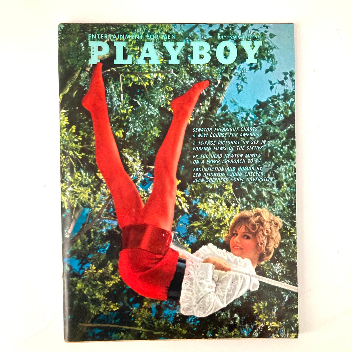 VTG Playboy Magazine July 1968 cover featuring Melody Prentiss, showcasing vibrant colors and retro design.
