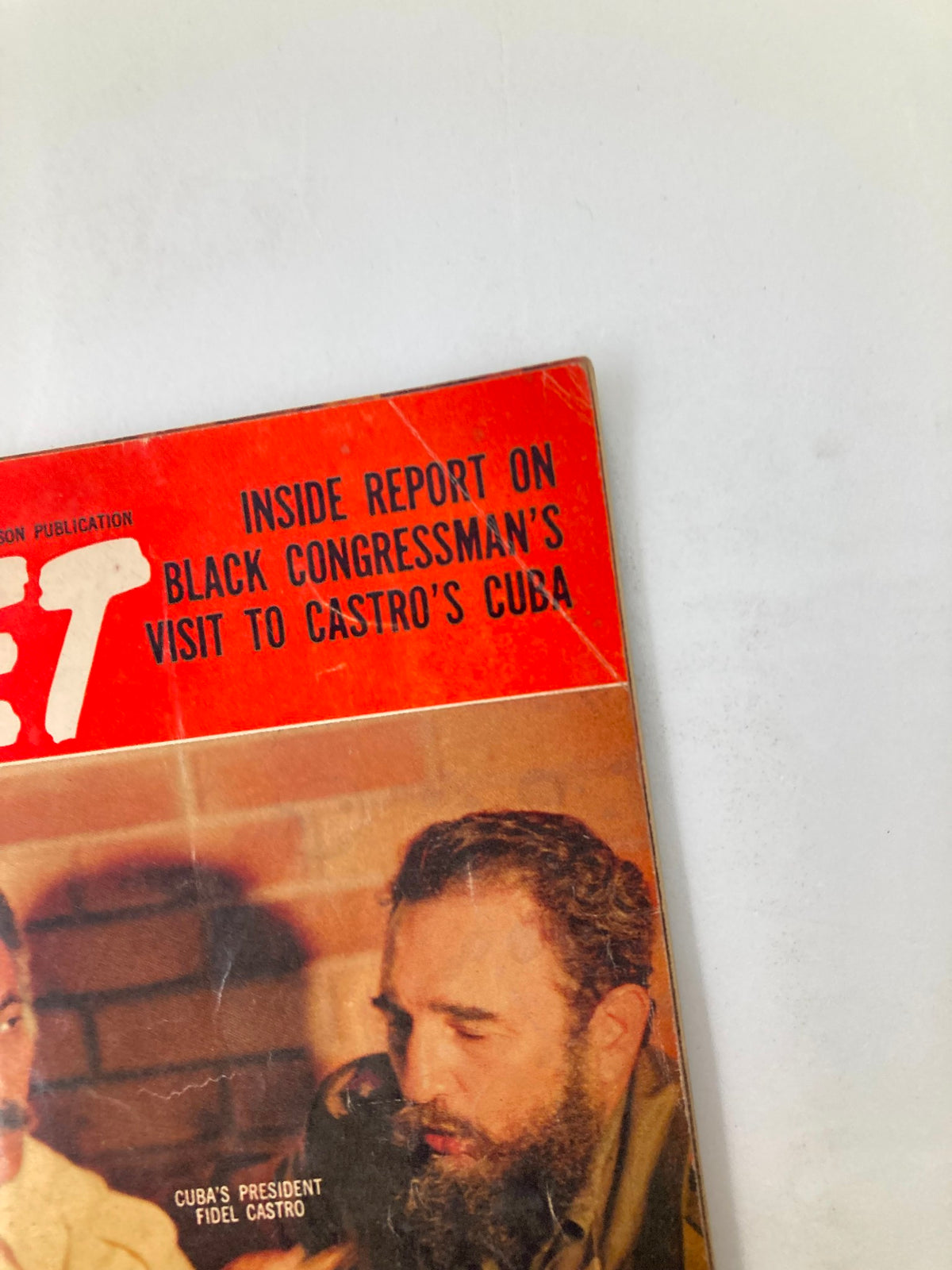 Cover of Jet Magazine from July 7, 1977, Vol 57 #16 featuring an inside report on Black Congressman Ronald Dellums' visit to Fidel Castro's Cuba.